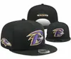 49ers Contra. Gorras Planas Bordadas de los Steelers para Hombres y Mujeres Transpirables Gorras de Pico Gorras de los Ravens Venta al por Mayor