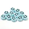 Accesorios de Joyería Hechos a Mano DIY 100 Piezas/Paquete Acrílico Colorido Cara Sonriente Convexa Cuentas Pulsera Cuentas Planas Redondas