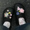 Accesorios para Zuecos DIY Atardecer Charms Marrones de Gama Alta Accesorios Transfronterizos Hebilla de Zapato Desmontable Venta al por Mayor de Comercio Exterior