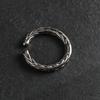 Anillo de acero titanio trigo Moda anillo de amantes para hombres y mujeres personalidad anillo de cola abierta SA1073