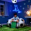 Placa de Neon para Amante de Futebol, Placa de Luz Neon Esporte Futebol, Luzes de Clube de Futebol, Placas de LED Iluminadas para Dormitório de Time de Futebol, Homem Caverna, Decorações de Parede para Quarto Sala de Jogos, Presentes de Natal Aniversário