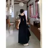 Vestido Chaleco sin Mangas para Niños Verano Nuevo Popular en Internet de Alta Gama sin Espalda Vestido Largo para Vacaciones en la Playa