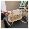 Bolsa de cor contrastante estilo ocidental feminina 2023 popular nova moda bolsa de ombro all-match ins crossbody pequena bolsa quadrada atacado