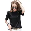Body para mujer, verano 2021, nuevo estilo coreano, camiseta brillante, seda de hielo, suelta, versátil, talla grande, manga corta, top con lentejuelas