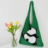2023 Bolso Transfronterizo Nuevo Bolso Tote de Gran Capacidad Bolso Panda Bolso Tejido a Mano Bolso Hueco Bolso de Hombro Bolso Tejido