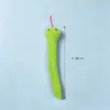 Muñeco de Peluche de Serpiente Pequeña, Serpiente Verde de Peluche Divertida para Perros, Moliendo Dientes, Resistente a Mordidas, Juguete Interactivo que Hace Sonido