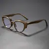 Novos Óculos de Sol Gatinho com Armação de Sobrancelha Tendência, Óculos Planos Antiluz Azul Estilo Retrô Fashionável Wm28022