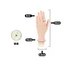 Modelo de Mano para Práctica de Uñas Artificiales, Modelo de Mano de Silicona con Dedos Flexibles, Modelo de Mano Falsa para Usar en Práctica de Uñas