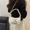 Bolso Nuevo de Verano 2025, Bolso de Hombro y Axila, Lazo Casual, Bolso de Empanada Moderno y Versátil, Bolso Plegado para Viajes Diarios