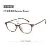 51042 Modelo Nuevo Tr90 Color Té Frío Cara Grande Adelgazante Moda Sencillo Montura de Gafas Lisa Ojo de Gato Montura de Gafas de Prescripción