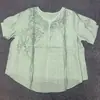Blusas Femininas Estilo Étnico 2026 Verão Novo Algodão e Linho Bordados para Mulheres Viagem Roupas Étnicas Atacado