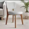 Silla de Comedor Nórdica de Madera Maciza, Silla que Ahorra Espacio para Hoteles y Alquileres de Apartamentos, Silla con Respaldo de Lujo Ligero, Silla Guangpai
