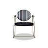 Silla de Acero Inoxidable con Reposabrazos, Silla de Comedor Italiana, Mesa de Comedor, Silla de Negociación Oficina de Ventas Diseñador Italiano Baxter