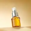 Botella transparente de 30 ml con dispensador para loción, botella de vidrio de fondo grueso para sérum, botella dispensadora de aceites esenciales para productos de cuidado de la piel