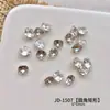 5A Base Banho Flash Zircônia Nail Art Diamante Luxo Branco Alta Qualidade Coração de Pêssego Quadrado Gordo Zircônia Nail Art Joia Diamante