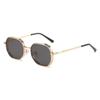 S2358 nuevas gafas de sol de metal multilaterales de moda europeas y americanas esenciales para conducir al aire libre y pescar para hombre