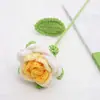 Buquê de Flores Artificiais Cravo Tricô à Mão em Estoque, Rosas Artificiais Florais Crochê, Girassóis Tricotados