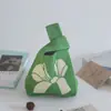 Conjunto Completo de Bolsas de Tricô Espessas de Lembrança, Sacolas de Presente Portáteis, Bolsas de Lembrança, Bolsas de Tricô com Flor de Tulipa