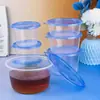 Lonchera, recipiente para llevar comida rápida, empaque desechable redondo para llevar apto para microondas, tazón desechable para el almuerzo, caja práctica para comida rápida