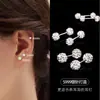 Pendientes de Plata de Ley 999 para Mujer Agujeros de Oreja Clavos de Hueso de Oreja Sentido Avanzado de Nicho Clavos de Oreja de Zirconia Pendientes de Pedrería Pendientes de Plata
