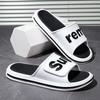 Outlet Pantuflas Hombres Verano Atuendo Exterior Hogar Suela Gruesa Antideslizante PVC Sandalias Mayoreo