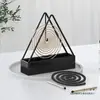 Soporte Triangular para Espiral de Mosquitos para Uso Doméstico, Soporte de Sándalo, Bandeja para Espirales de Incienso, Soporte Quemador de Espirales de Mosquitos con Cenicero, Modelo Nuevo