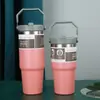 Vaso portátil estilo Stanley para coche de acero inoxidable 304, aislado y para mantener el frío, vaso térmico
