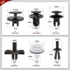 Fijaciones para Parachoques de Coche y Remaches de Nylon para Cubiertas de Guardabarros de Parachoques 120 Piezas Clips