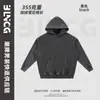 Sudadera con capucha de peso pesado para hombre BG Otoño Invierno Felpa Gruesa Lavada 355g Sudadera con capucha de copo de nieve Personalizada Retro Americano Felpa Gruesa