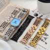 Para Apple Watch Strap Applewatch dupla fileira de aço inoxidável fabricantes de pulseira de metal em estoque venda direta por atacado