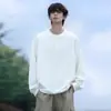 Moletom Masculino Nasa Primavera e Outono Americano Pesado Falso Duas Peças Manga Longa 2025 Novo Solto Casual Gola Lapela Top