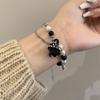 Pulsera de Ópalo Mariposa para Mujer de Nicho de Lujo Ligero de Alta Gama con Cuentas de Cristal al por Mayor Colgante Accesorios Yiwu Nuevo