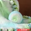 Ovillo grande de 200 g de hilo de algodón lechero teñido en degradado para mantas de flores hechas a mano DIY, mantas de sofá y hilo para ramos de rosas