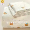 2026 Nueva sábana bajera de gasa de doble capa, pieza individual, verano, individual, antideslizante, juego de tres piezas, disponible para madre y bebé, a prueba de polvo, funda de cama antideslizante