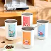 Taza de Café de Acero Inoxidable 304 Estilo Dibujos Animados Camping al Aire Libre Picnic Taza para Bebidas Frías Oficina Chica Casa Taza con Popote