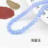 8-10 # Cuentas Planas de Cristal para Pulsera Hecha a Mano DIY Accesorios de Joyería Materiales Porcelana y Jade Cuentas Sueltas Fabricante Mayorista