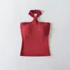 Top de tirantes sexy sin mangas con almohadillas en el pecho para mujer, diseño de verano, top de tubo ajustado sin hombros