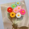 Bolsa mixta de nuevos accesorios de resina de flores margarita pequeña girasol accesorios para el cabello material joyería flores accesorios diy venta al por mayor