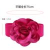 Nueva moda flor sello de cintura ancha cinturón de mujer de alta gama combinable con todo vestido decorativo cinturón de rendimiento de baile cinturón