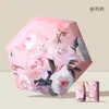 Paraguas Plegable Portátil para Mujer con Estampado de Ilustración Dibujada a Mano, Sombrilla Compacta y Portátil, 40% de Descuento