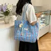 Nova Bolsa Tote de Nylon Colorida Estilo Coreano 2026 para Mulheres, Bolsa de Ombro para o Dia a Dia de Grande Capacidade, Bolsa de Mão Simples Dupla Face