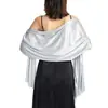 Chal de Satén Seda Boda Vestido de Noche para Mujer Bufanda Vestido de Novia para Mujer Fiesta Tela Suave Elegante Chal