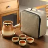 Tetera para Preparar Té para Uso Doméstico, Maceta Cerámica Moderna de Interior para Preparar Té, Tetera Individual para Té de Leche Tostado Yunnan, Tetera con Asa Lateral No Caliente