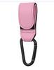 Gancho para Cochecito Almacenamiento con Mosquetón Gancho Clip para Cochecito de Cuero para Niños Correa de Velcro Cuero Multifuncional