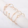 Pulsera de Hoja Nudada de Nueva Moda Europea y Americana Flecha de Amor Transfronteriza Pulsera con Letra Inglesa Venta Directa de Fábrica para Mujeres