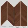 Azulejos de Cerámica Completa Suaves de Terciopelo con Patrón de Espiga de Pescado y Veta de Madera Romboidales Azulejos de Veta de Madera 300X1200 Sala de Estar Azulejos de Madera Maciza