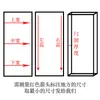Puerta corredera plegable retro francesa, mampara, puerta para cocina, balcón, baño, inodoro, dormitorio