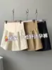 Shorts de maternidade para o verão, shorts casuais finos para mulheres baixinhas, calças de alfaiataria largas e fluidas, roupas de verão para maternidade