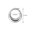 Venta caliente transfronteriza: anillo nasal de acero inoxidable 316L con forma de media luna ovalada, anillo sin costuras, perforación nasal humana.