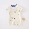 Mameluco de bebé Clase A Algodón Puro Gasa Verano Manga Corta Verano Delgado Fresco para Bebé Traje de Gateo